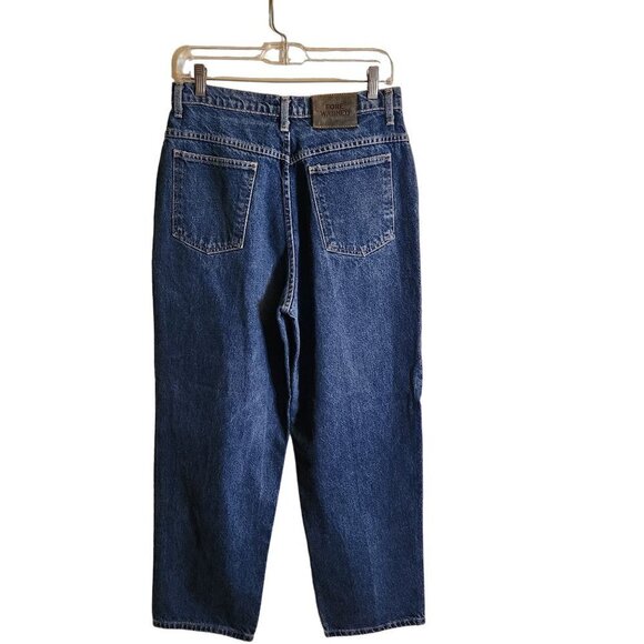 Fore Warned 100% Cotton Super High Rise Wide Leg Mom Jeans Size 12 - Picture 2 of 5